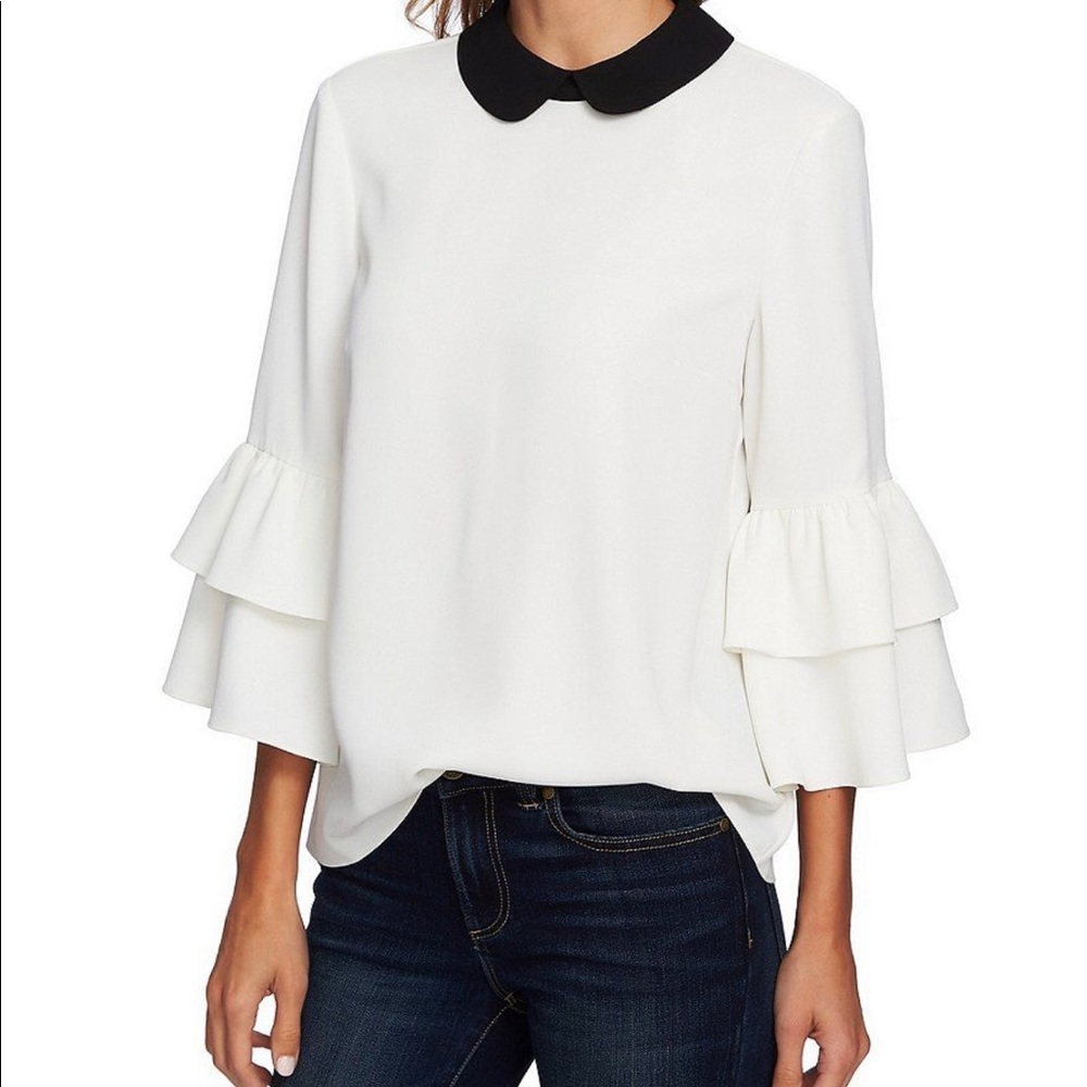 Cece Peter Pan blouse NWT